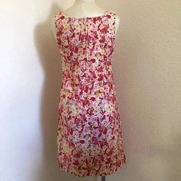 Faded Glory Red Floral Sleeveless Dress - Picture 3 of 7